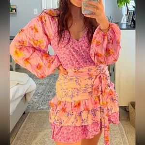 LoveShackFancy floral dress dupe. Size S